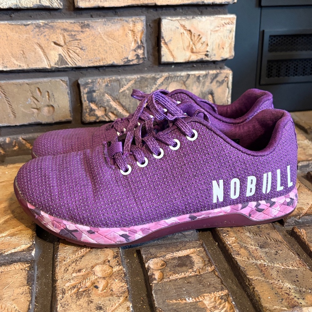 NoBull Women’s Purple Heather Camo SuperFabric Trainers Size 8.5 - Picture 4 of 10